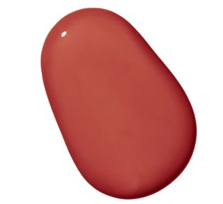 orange red paint blob