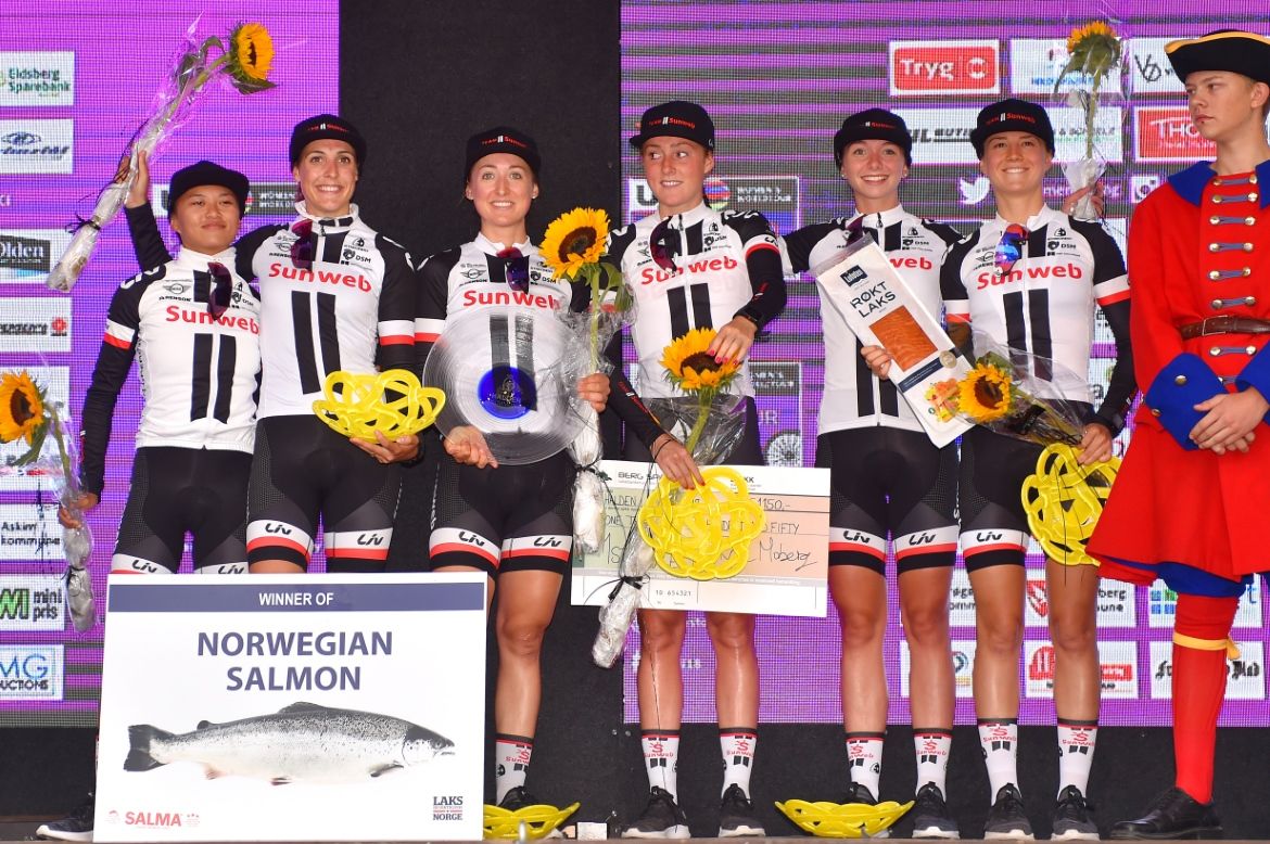 Team Sunweb won the big fish in the Norway TTT