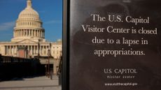 The U.S. Capitol Visitors Center is closed to visitors during the federal government shut down