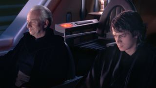 Palpatine and Anakin driving