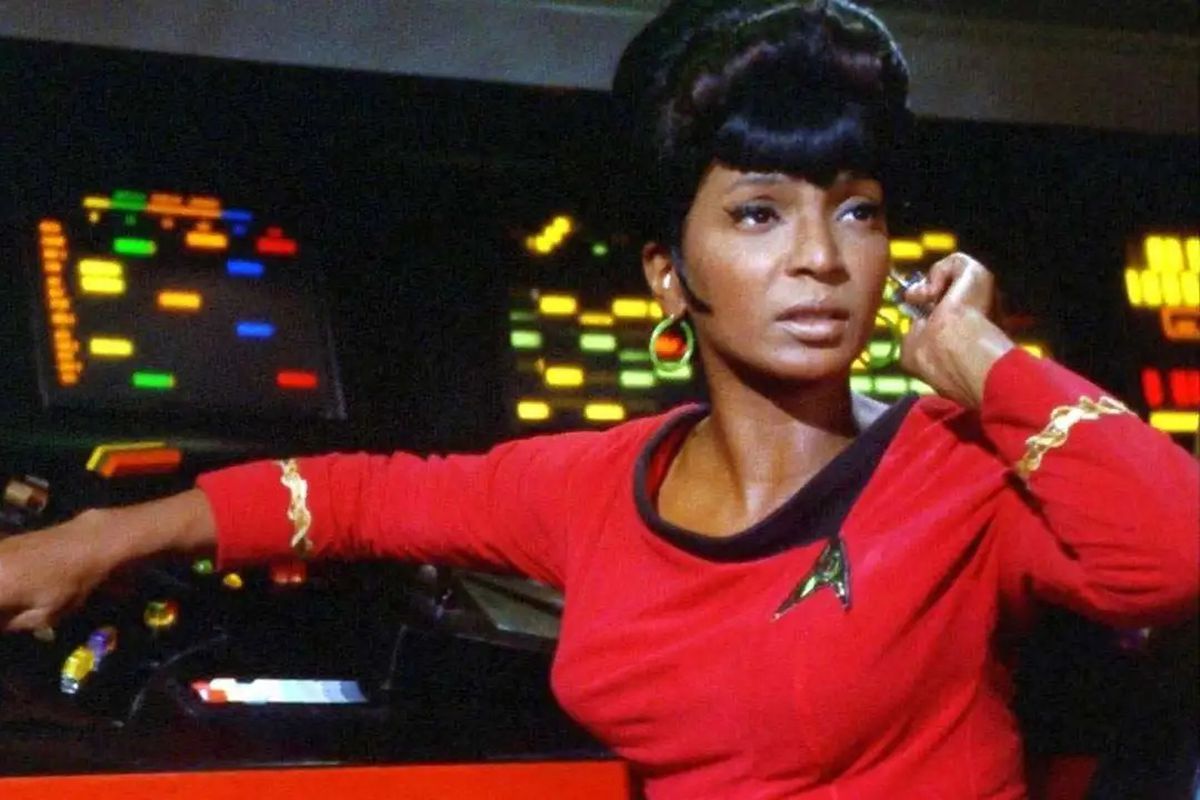 Nichelle Nichols als Lt.  Uhura in Star Trek: The Original Series