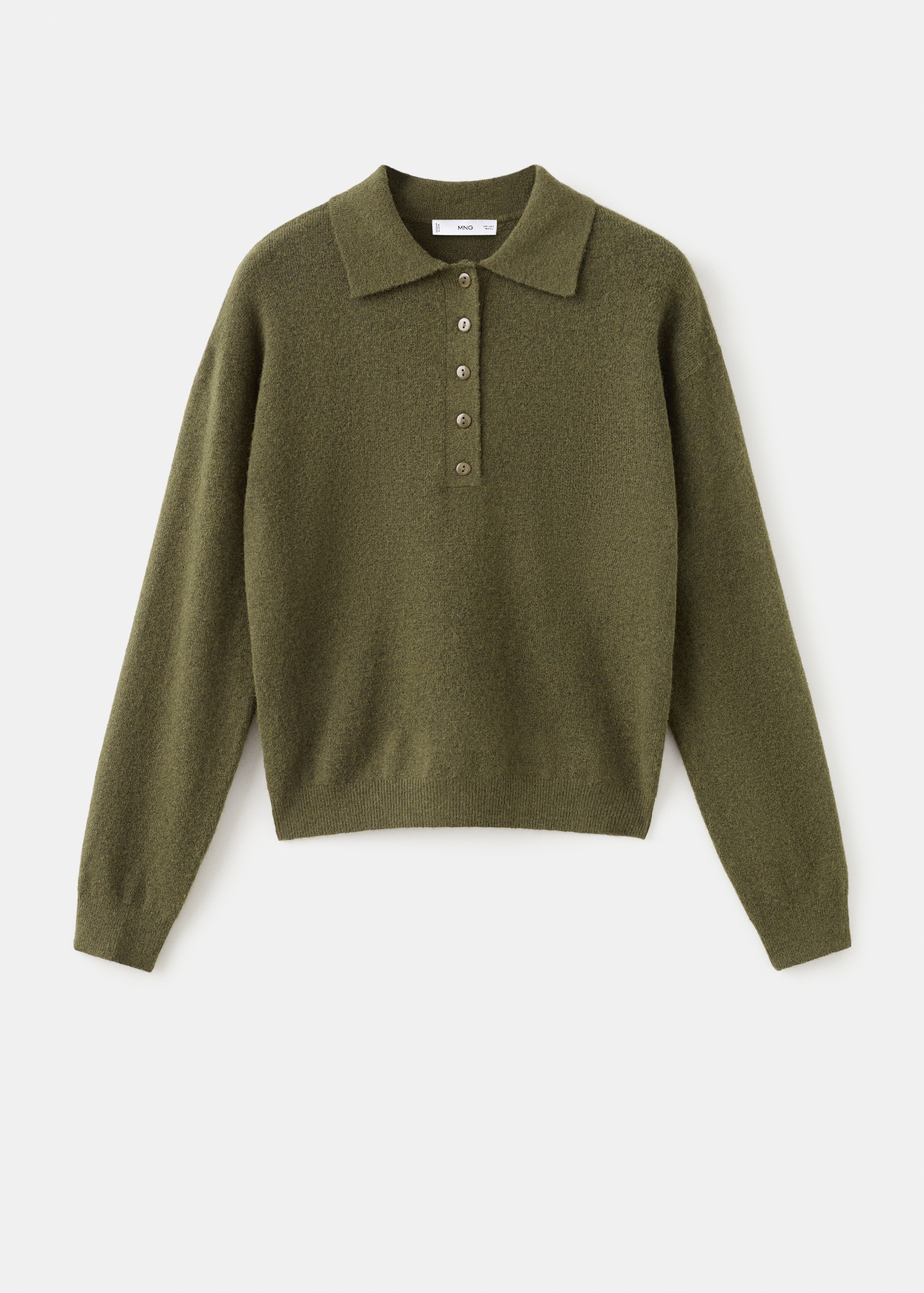 MANGO Long-Sleeved Polo-Neck Sweater