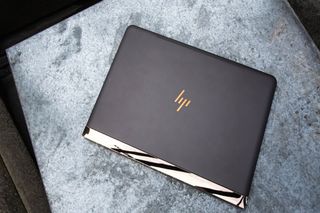 Top-down picture of HP Spectre 13 laptop