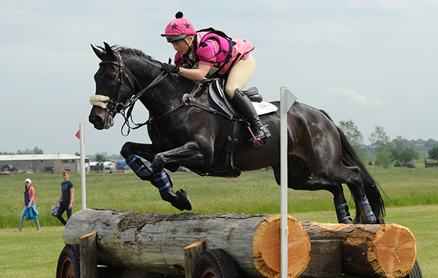Emma Hyslop-Webb riding PENNLANDS DOUGLAS during Little Downham Horse Trials, at Ely Eventing Centre, Little Downham, Ely, Cambridgeshire, UK on 5th June 2015