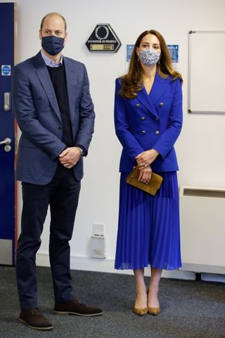 Prince William, Duke of Cambridge and Catherine, Duchess of Cambridge visit Turning Point Scotland's centre on May 24, 2021 in Coatbridge, United Kingdom.