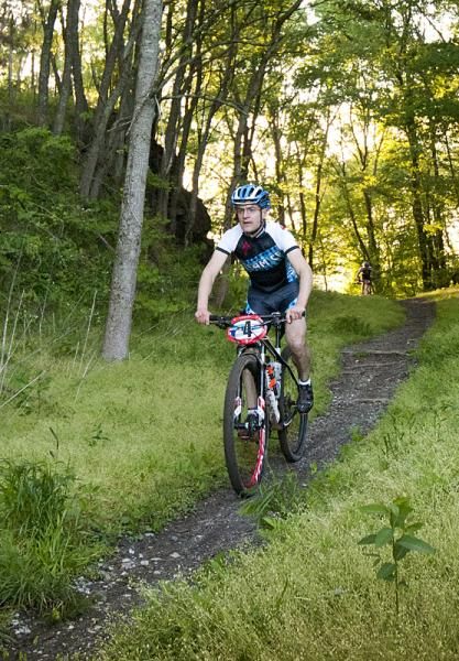 Christian Tanguy (Team CF) on his way to winning the Cohutta 100