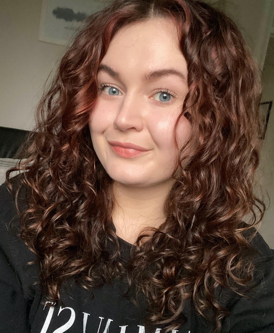 Freelance beauty editor Lucy after using a diffuser to dry her hair
