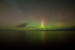 Aurora over Lake Superior, Marquette, MI