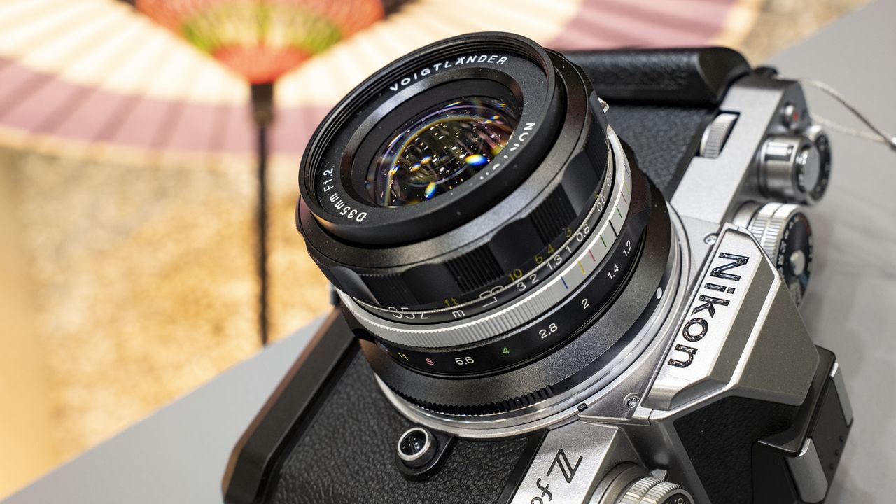 Voigtlander Nokton D35mm f1.2 attached to a Nikon Z fc camera