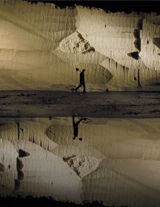 A video still from the Altered Earth installation