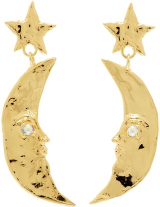 Gold Moon Earrings