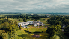 SCHLOSS Roxburghe aerial picture.