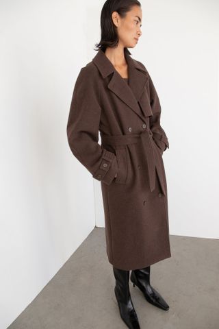 DHN CO. LTD, Trenchcoat aus Wollmischung