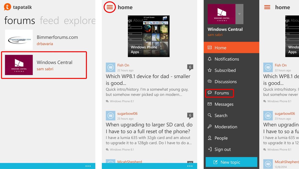 How to use Tapatalk to post images in the Windows Central forums