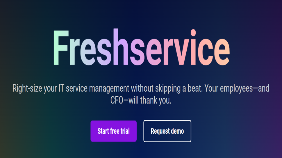 Website screenshot for Freshservice.