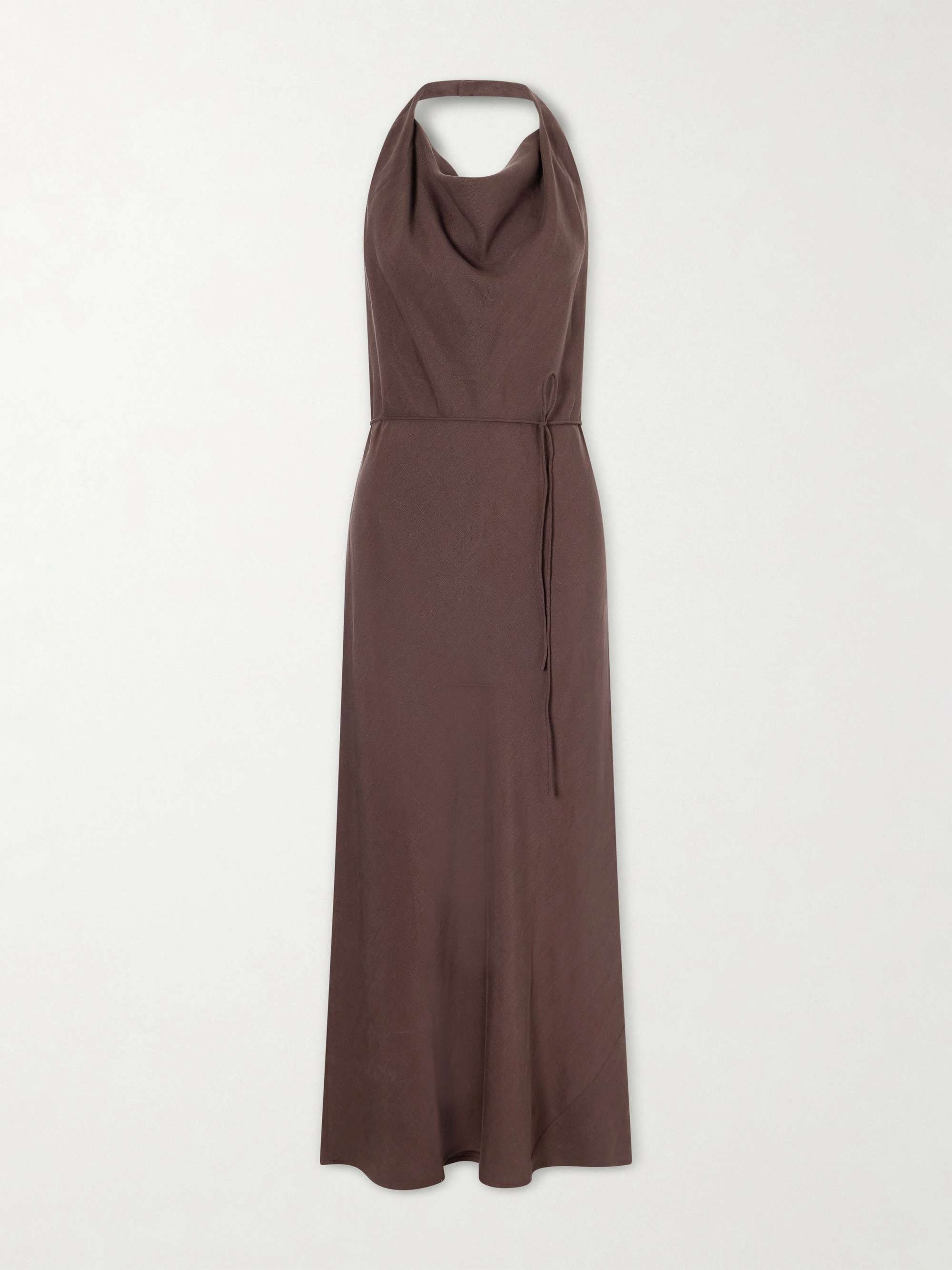 Izaro Tencel and Linen-Blend Maxi Dress