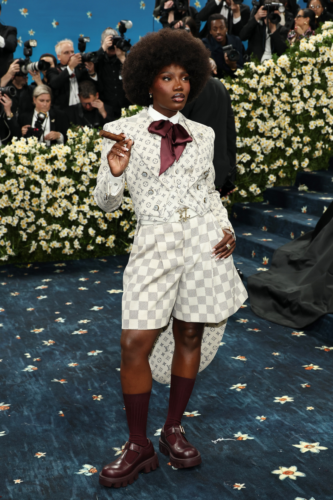 NEW YORK, NEW YORK - MAY 05: Doechii attends the 2025 Met Gala Celebrating "Superfine: Tailoring Black Style" at Metropolitan Museum of Art on May 05, 2025 in New York City. (Photo by Jamie McCarthy/Getty Images)