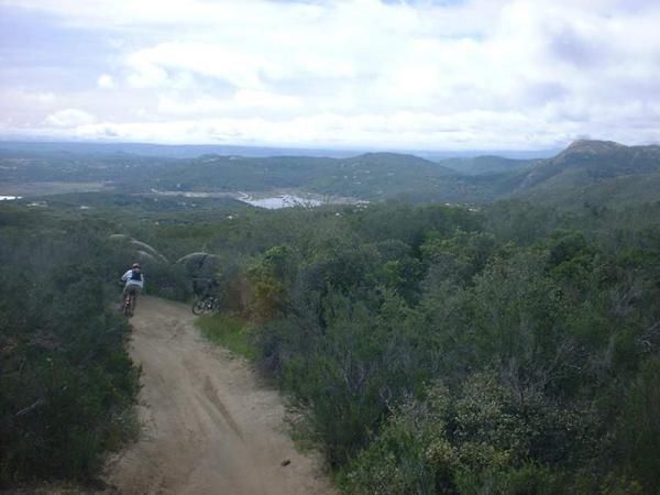 Trail at the Sage Brush cross country race near San Diego, California