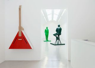 Installation view of ‘Flying V’, by Xavier Veilhan