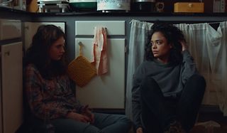 Lily James and Tessa Thompson in Little Woods