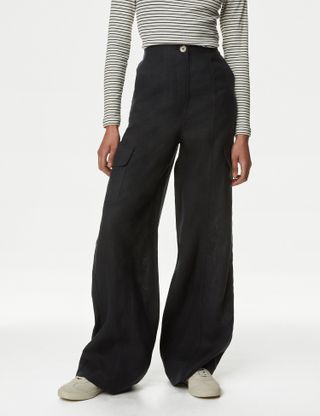 M&S Collection, Pure Linen Cargo Trousers
