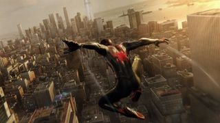 Miles leaps over the city
