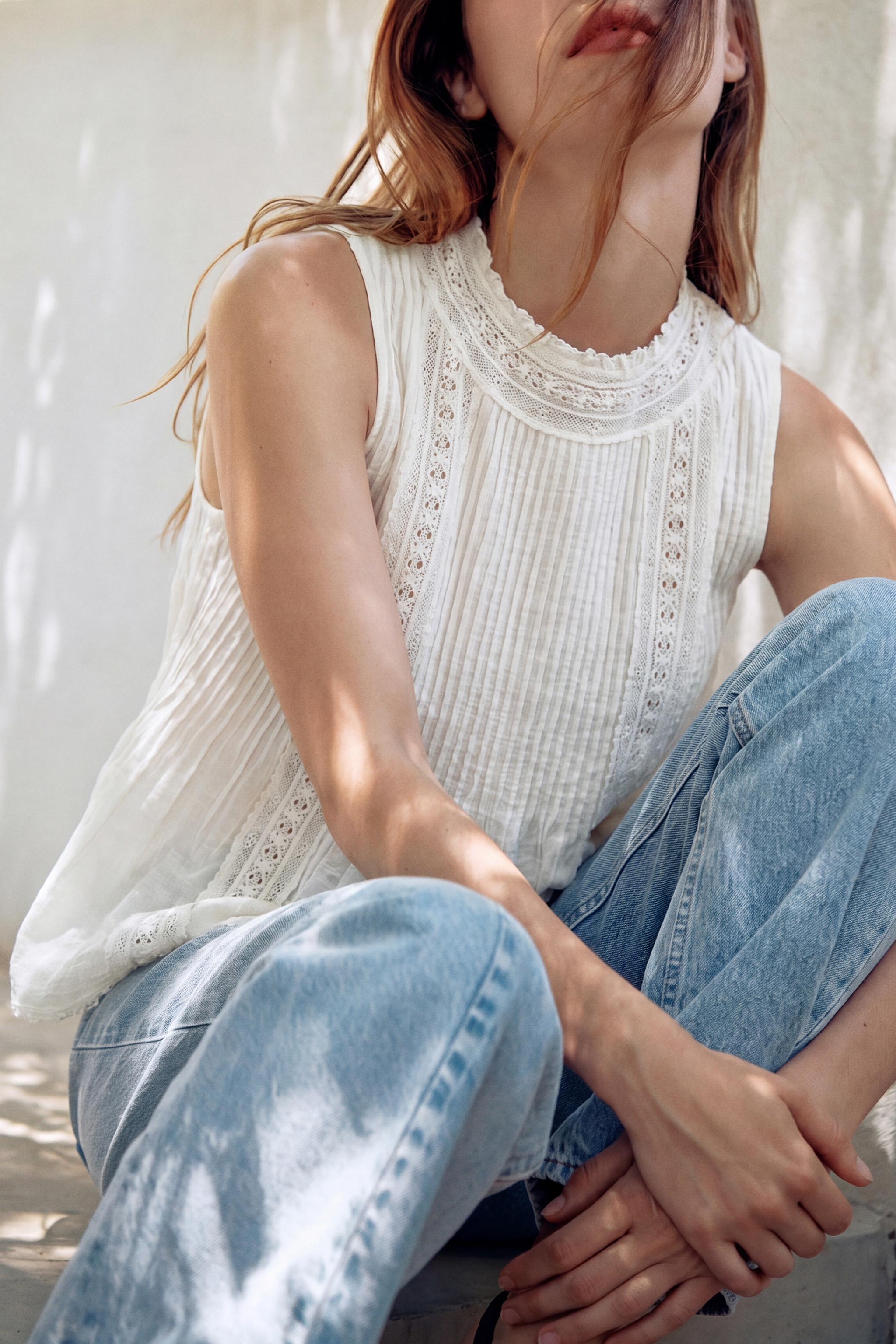 Zw Collection Romantic Shirt - White - Xs