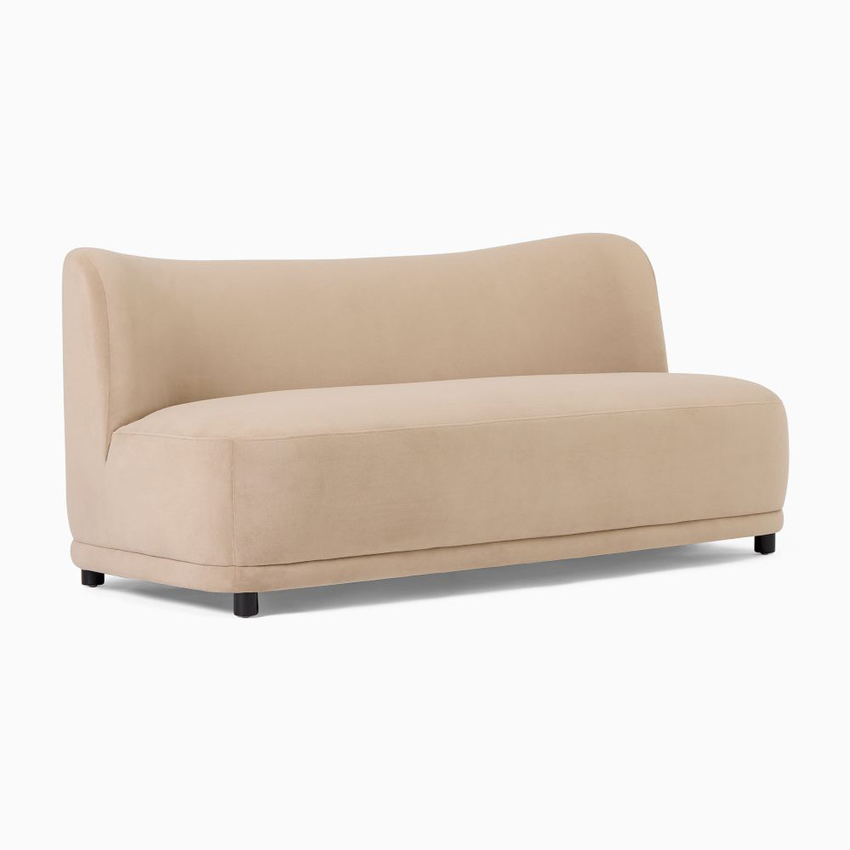 West Elm, Mella Sofa in Performance Velvet, Clay