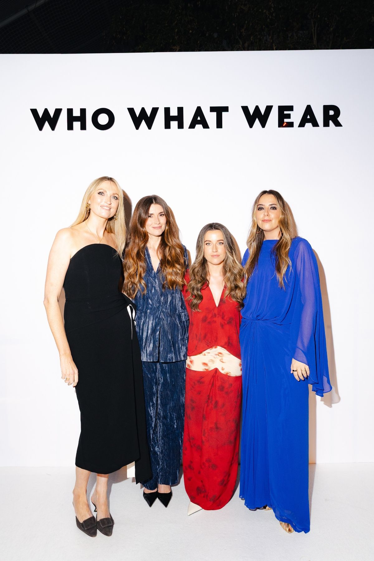 Jane McFarland, Eleanor Vousden, Grace Lindsay and Shannon Lawlor on the Who What Wear UK Next in Beauty awards stage