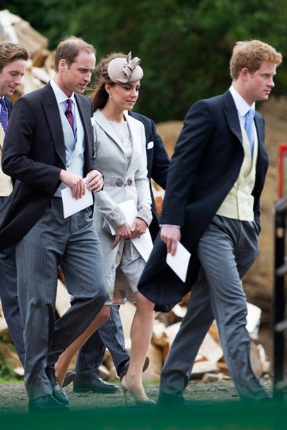 Kate Middleton & Prince William attend the wedding of Emily McCorquodale & James Hutt