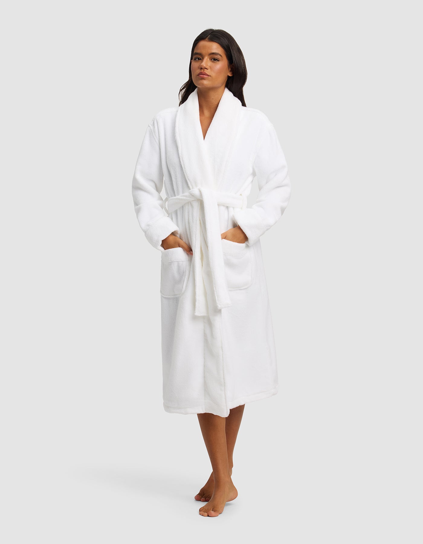 Lux Bath Robe - White / Xs