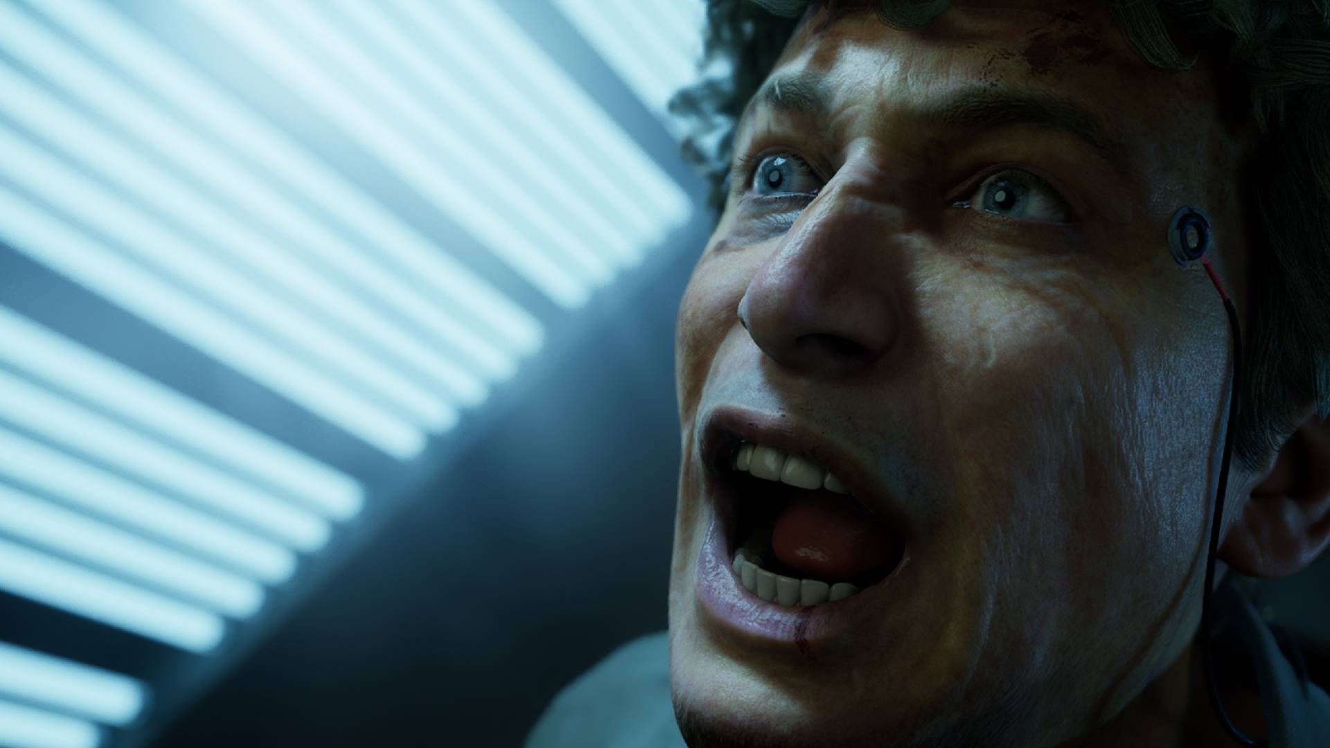 Remi screams while being interrogated in Hell is Us