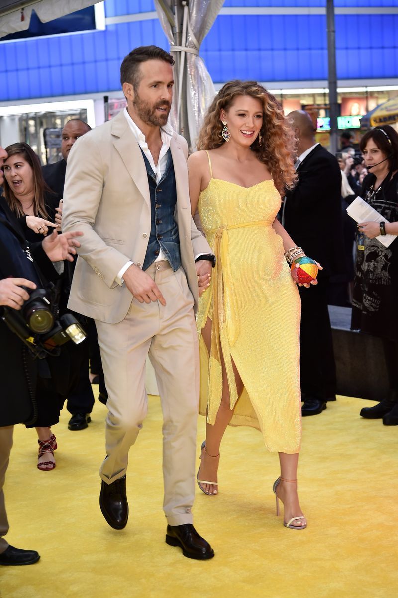 new york, ny may 02 ryan reynolds and blake lively attend the premiere of pokemon detective pikachu at military island in times square on may 2, 2019 in new york city photo by steven ferdmangetty images