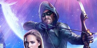 oliver queen crisis on infinite earths poster the cw arrow-verse