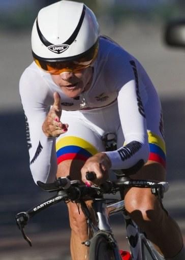 Maria Luisa Calle (Colombia) won the women's time trial at the Pan American Games.