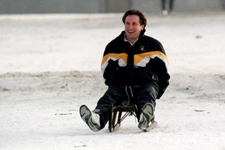 Neil Warnock sledging during his time as manager of Notts County, 1991