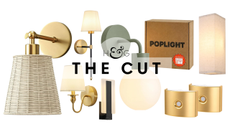 Amazon stick-on wall lights in styled spanning breezy rattan and antique linen to colorful viral Poplights pictured against a white background