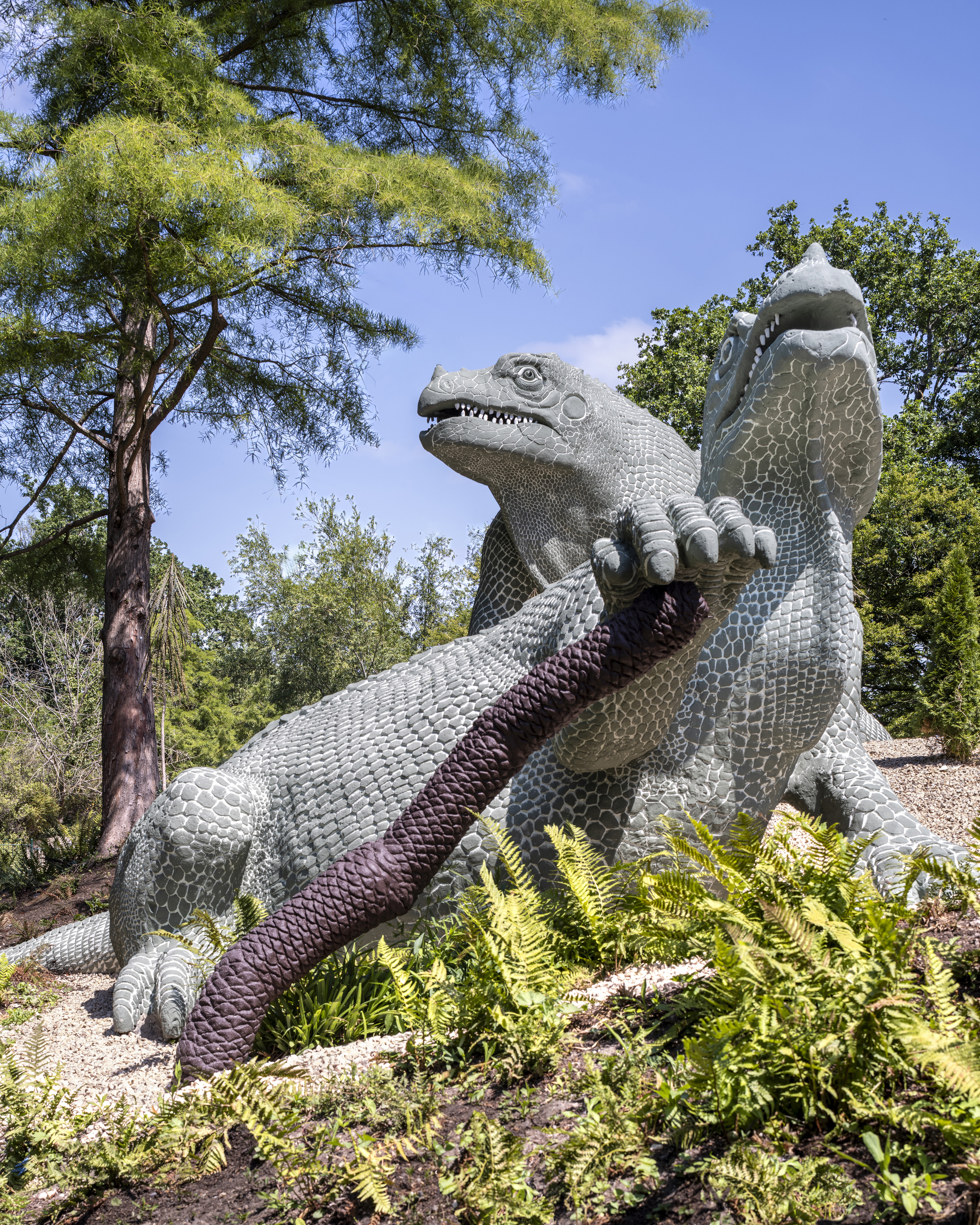 Crystal Palace Park dinosaur sculptures