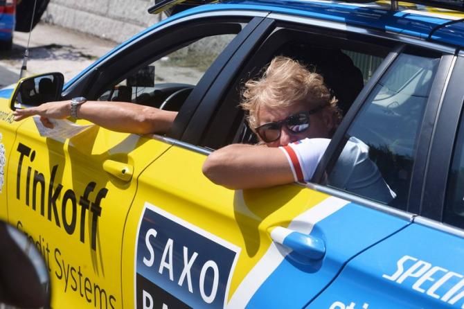 Oleg Tinkov is at the race for the few final stages