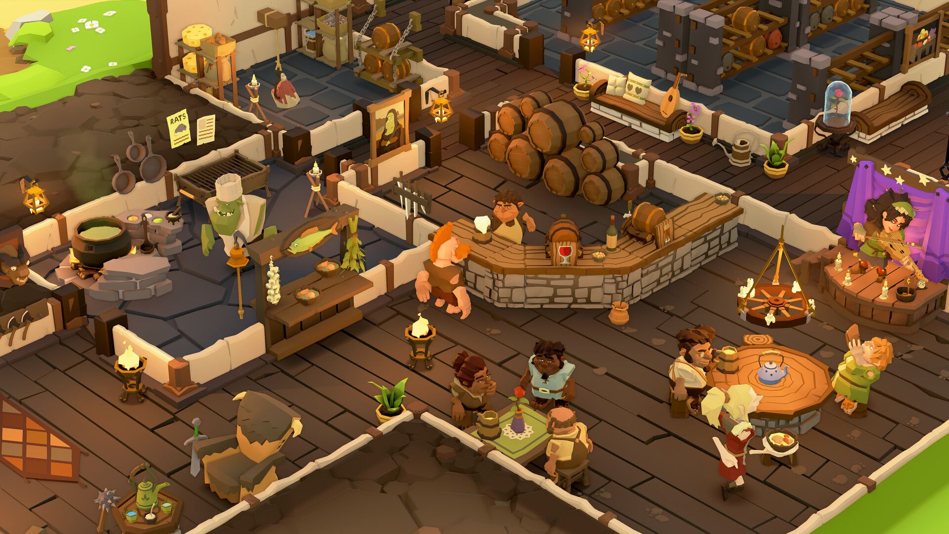 A fantasy tavern