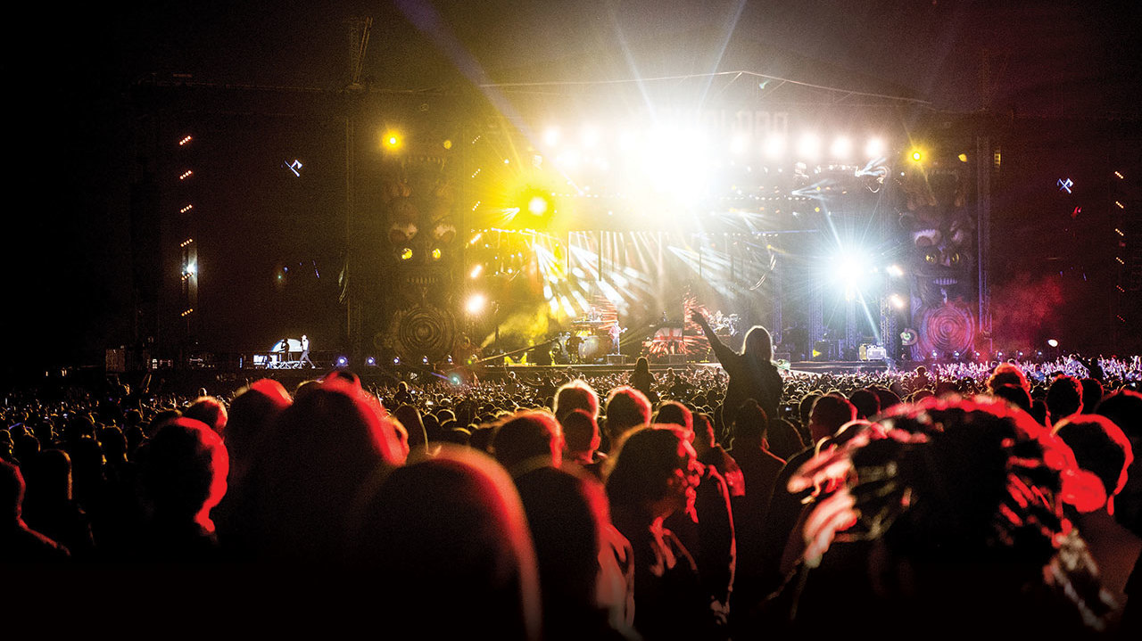 A shot of a crowd at Download