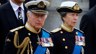 King Charles III and Princess Anne, Princess Royal arrive ahead of the state funeral of Queen Elizabeth II