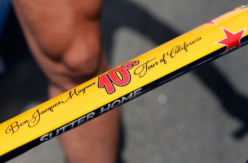 The special Jamis that Ben Jacques-Maynes is riding this week in his tenth Tour of California