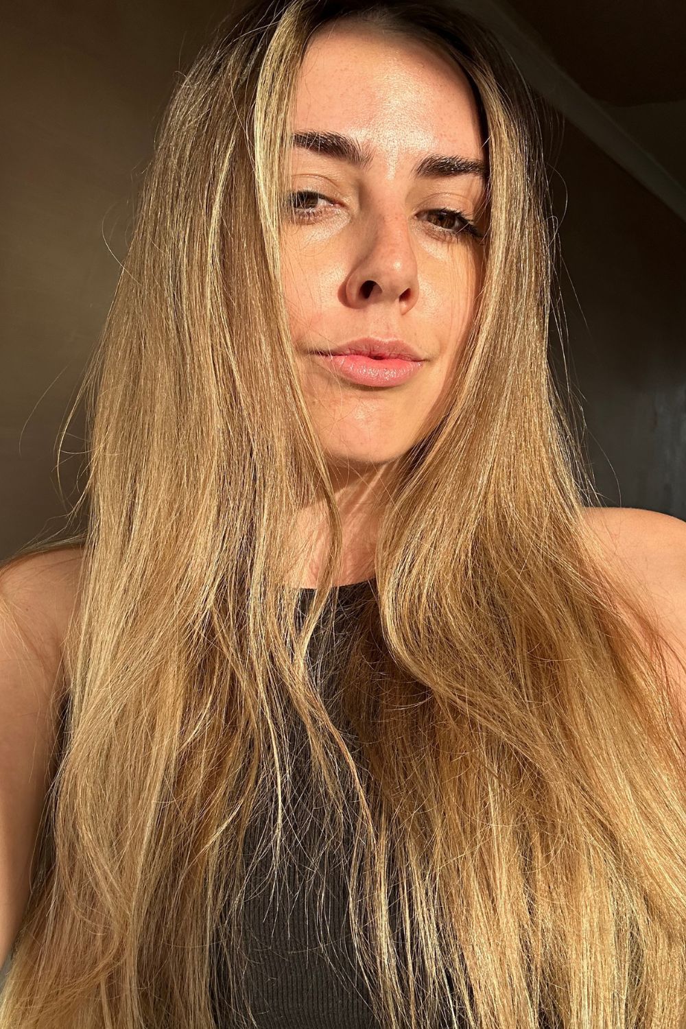 Shannon Lawlor after using Olaplex Dry Shampoo