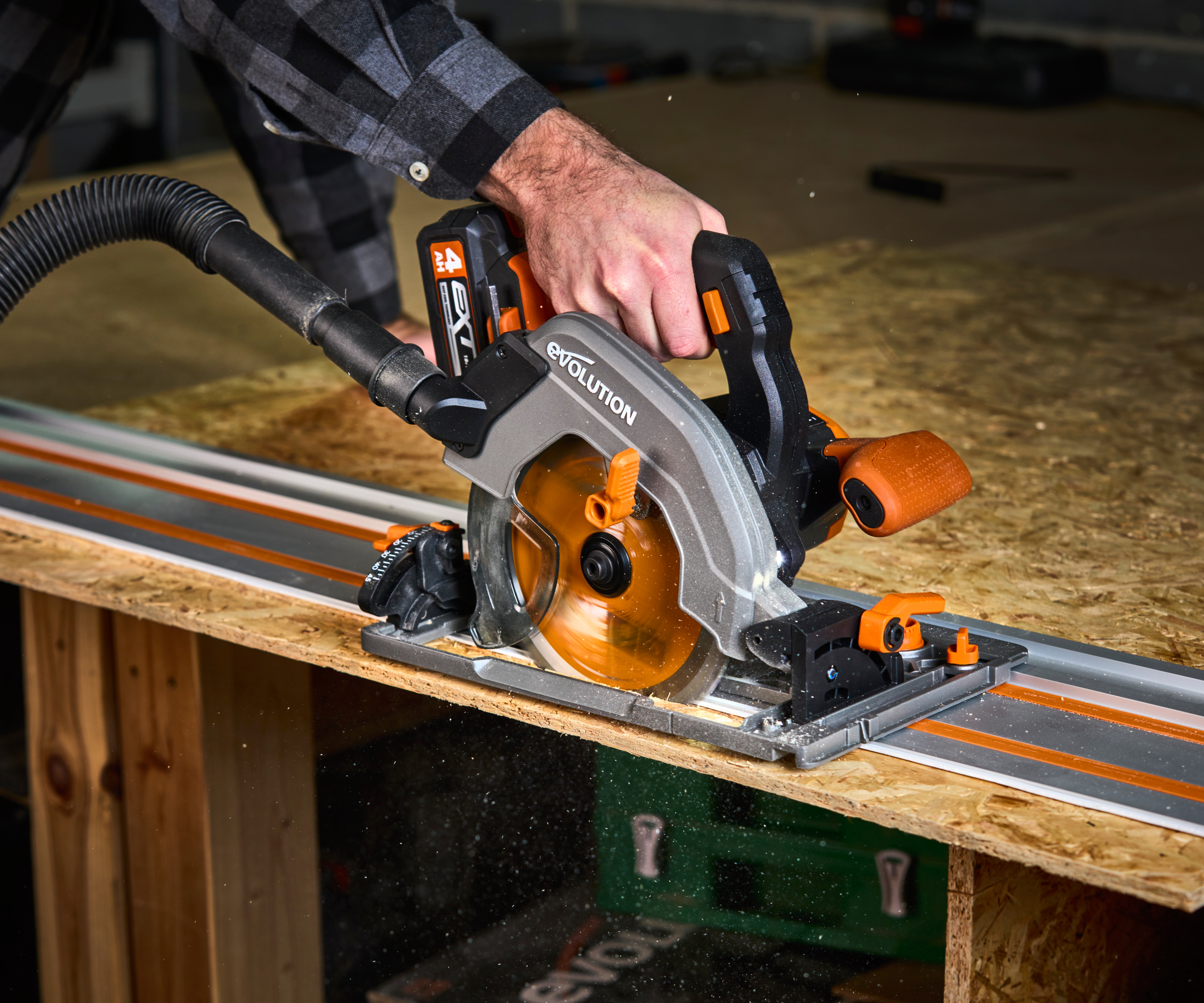 A track saw cutting board