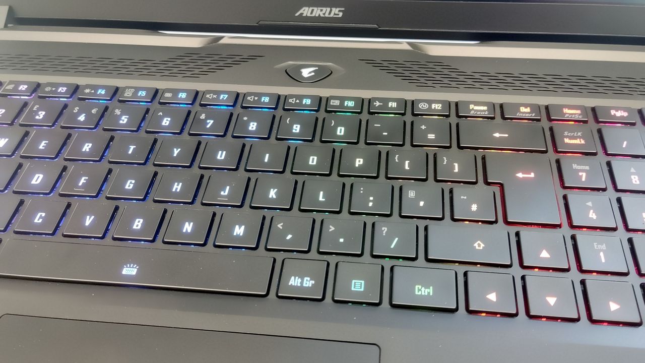 Gigabyte Aorus 17 XE4 on a desk