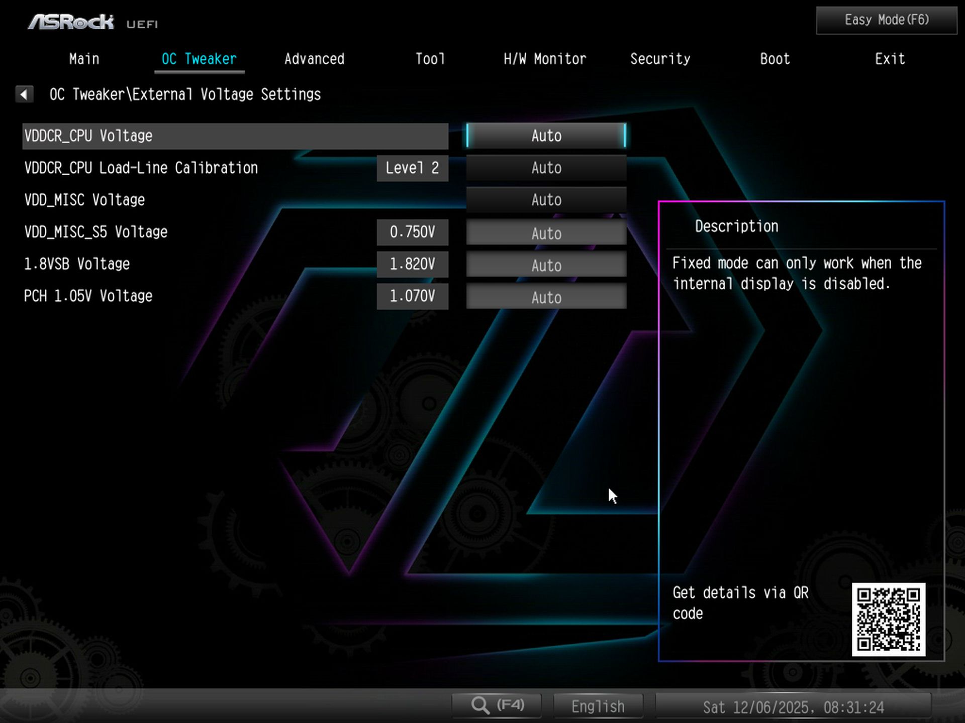 ASRock X870 Taichi Creator - BIOS
