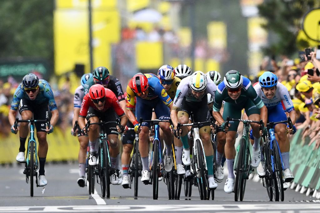 Jasper Philipsen sprints to stage 11 victory at the Tour de France