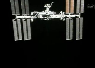 The International Space Station as Seen from Shuttle Atlantis After Undocking