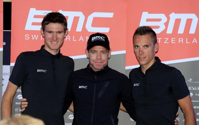 Tejay van Garderen, Cadel Evans and Philippe Gilbert